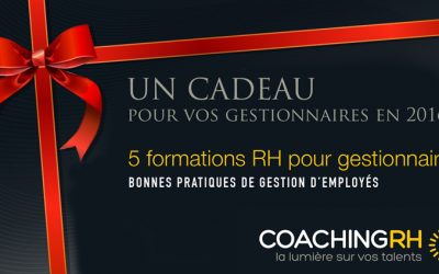 Un cadeau pour vos gestionnaires